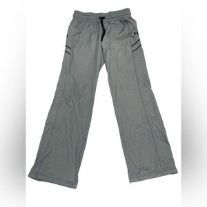 Under Armour Men’s Small Gray and Black Split Hem Track Pants Size Small